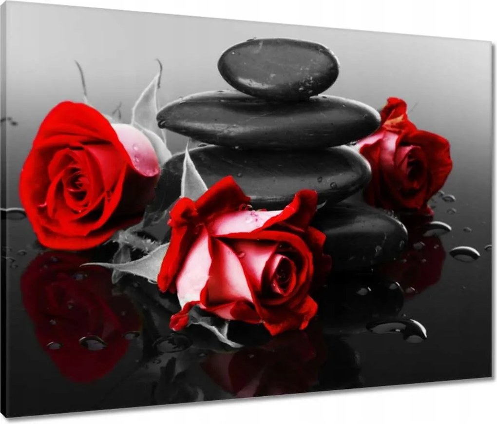 Vászonkép 80x60 Rózsák Neki Valentin napra