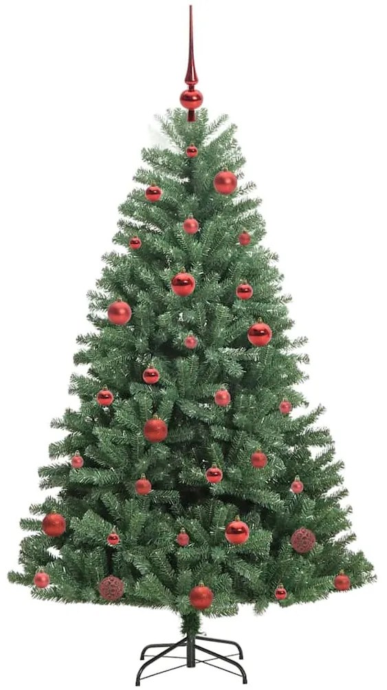 Műanyag Hajtogatós Karácsonyfa Zöld 150 cm PVC és fém