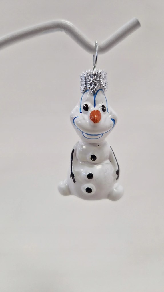 Karácsonyfadísz üveg karácsonyra Olaf a Jégvarázsból