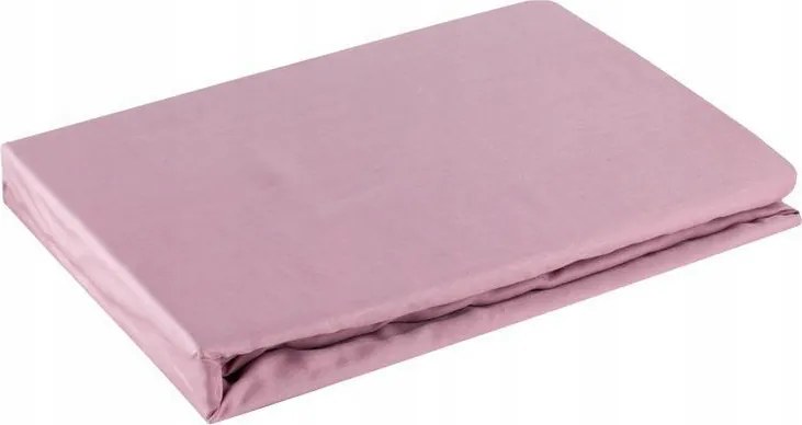 Szatén gumis lepedő 220x200 sötét rózsaszín magas matrachoz