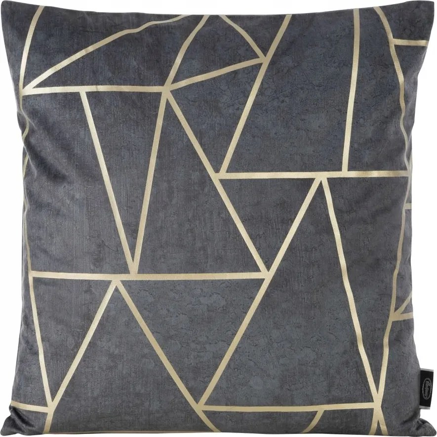 Dekoratív párnahuzat BLINK-29 45x45 Eurofirany acél/világos arany