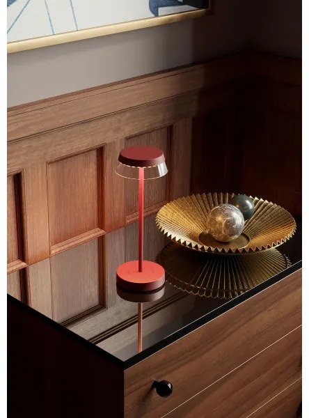 Redo 90311- LED Dimmelhető asztali lámpa ILUNA LED/2,5W/5V 3000 mAh IP65 piros