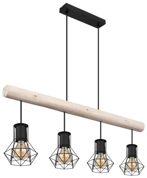 Globo 54017-4H3 - Csillár zsinóron PRISKA 4xE27/40W/230V