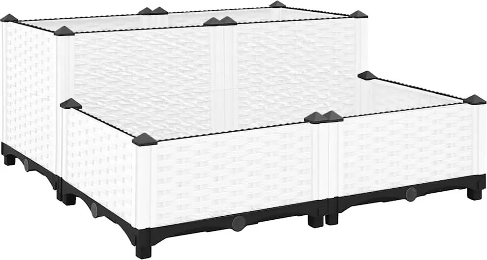 vidaXL polipropilén magaságyás 80 x 80 x 38 cm