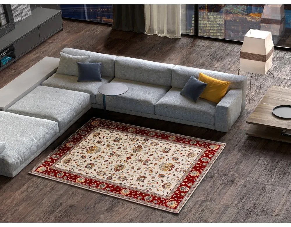 Piros-krémszínű szőnyeg 115x160 cm Classic – Universal