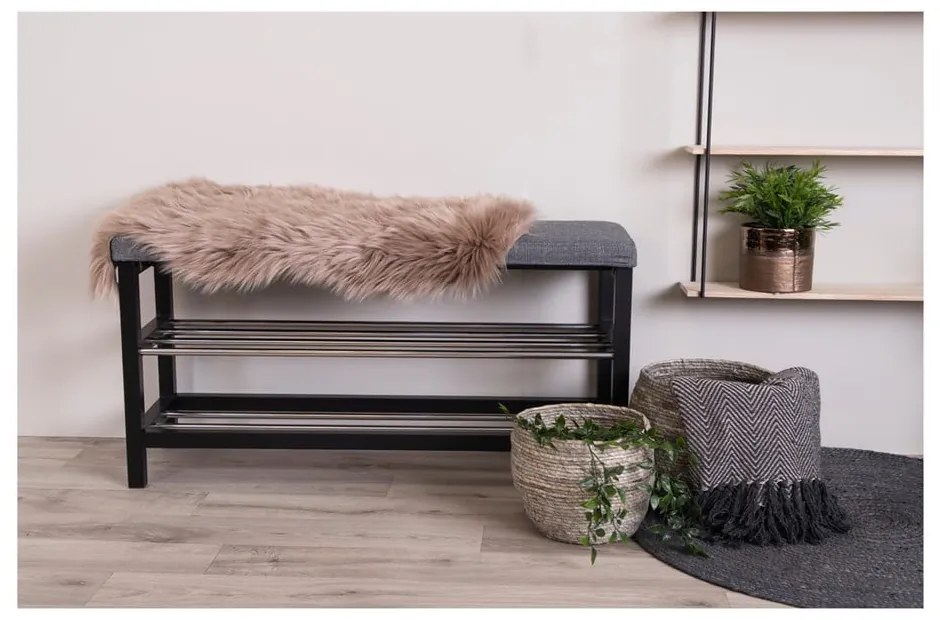 Szürke ülőkés cipőtartó Padova – House Nordic