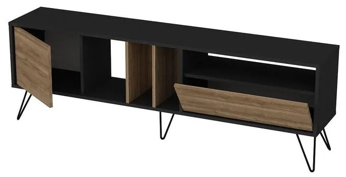 TV szekrény Mistico (180) - Walnut, Black
