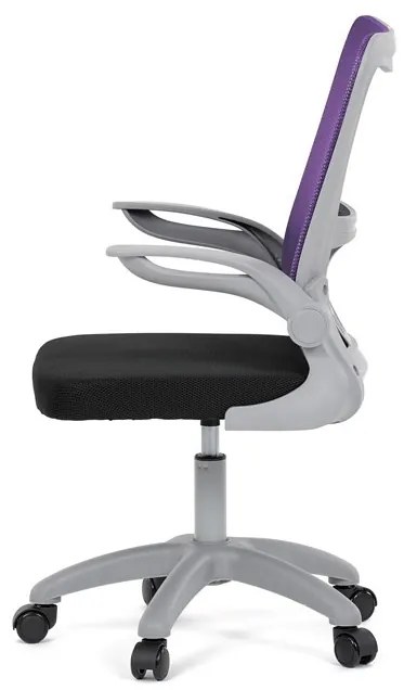 Gyerek forgószék lila hálós háttámlával. KA-K2008 PUR