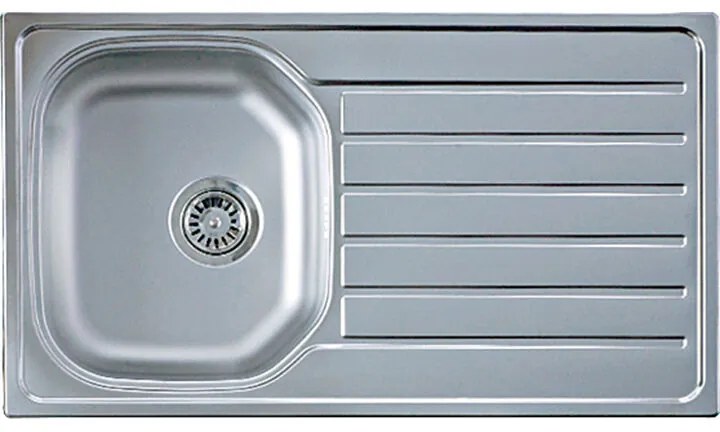 AE 850 860x500 mm rozsdamentes mosogatótálca