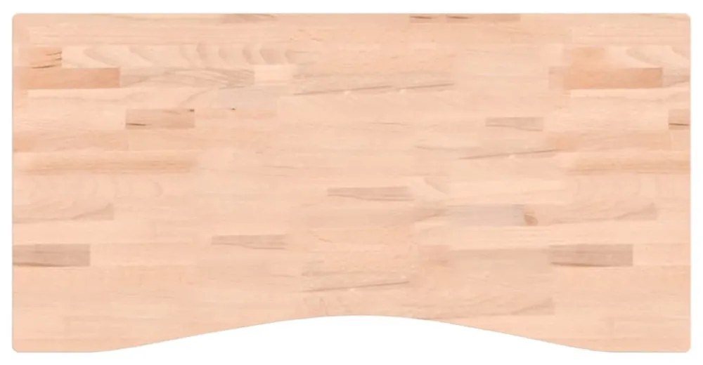 tömör bükkfa íróasztallap 100 x (45-50) x 4 cm