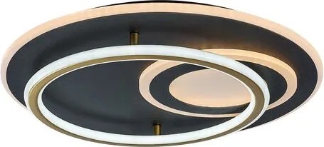 RÁBALUX 71466 BRANTIEL Modern LED Mennyezeti Lámpa Fekete/ Arany IP20