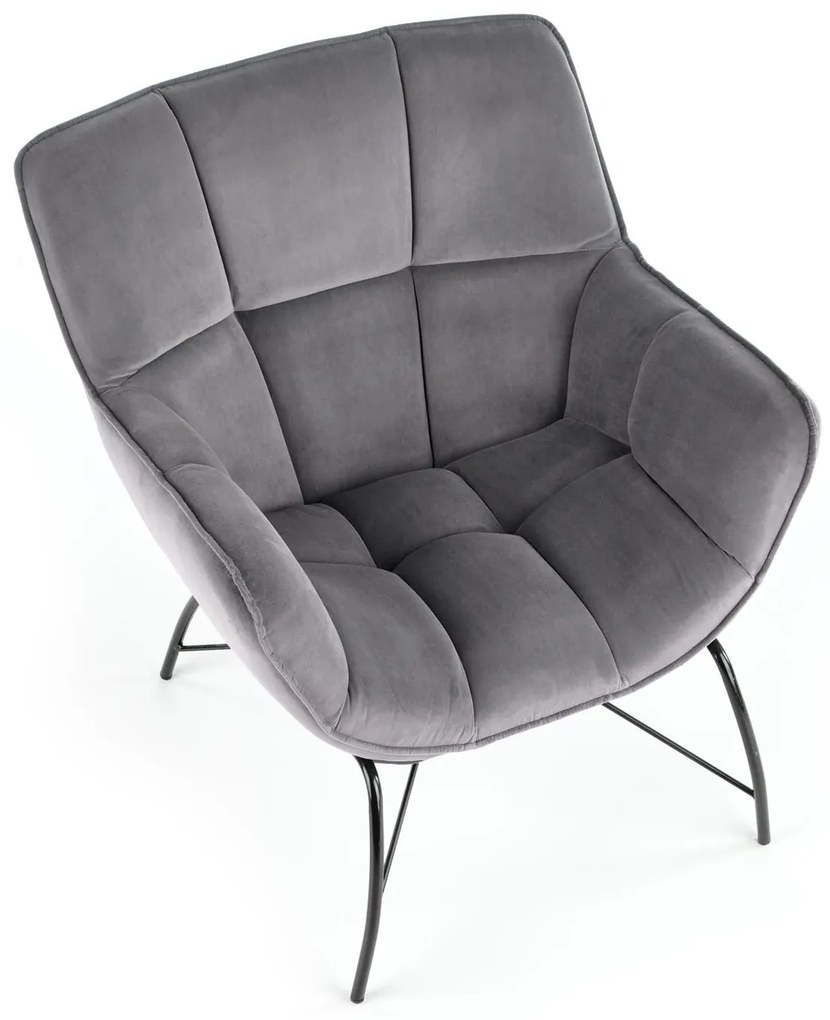 Fotel Betali (szürke + fekete). 1028142
