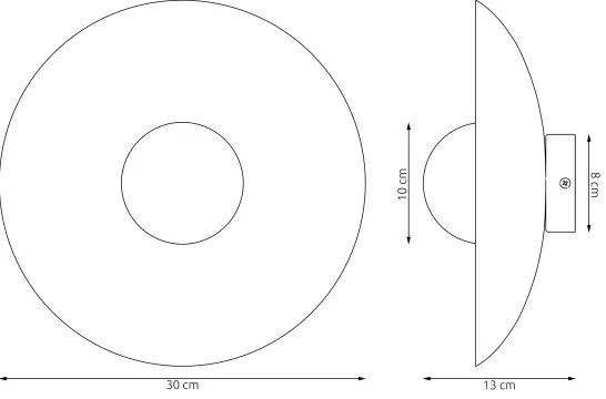 Fali lámpatest INSPO 1xG9/8W/230V fekete