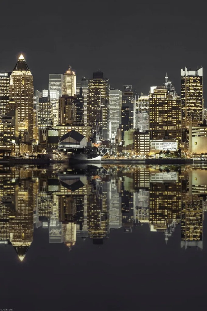 Poszter 30x45cm Manhattan horizontvonal alkonyatkor, Assaf Frank
