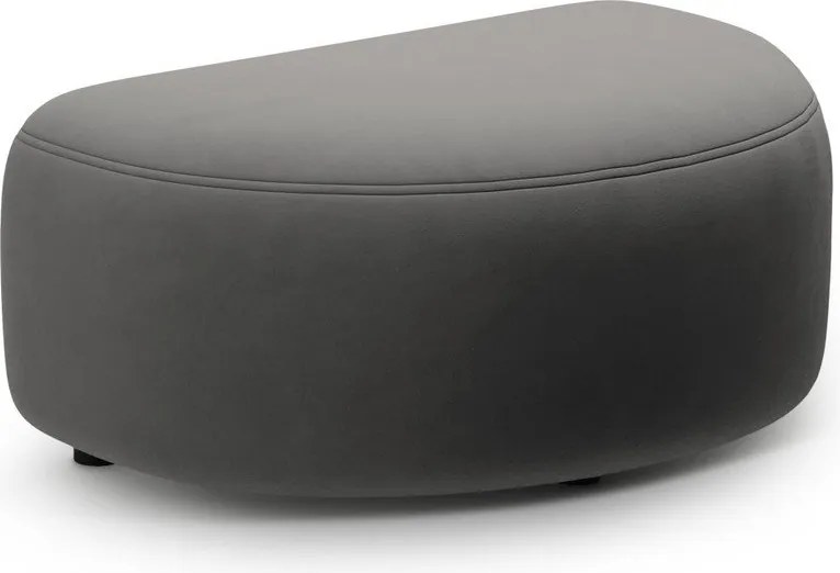 Sötétszürke bársony lábtartó Kate – Micadoni