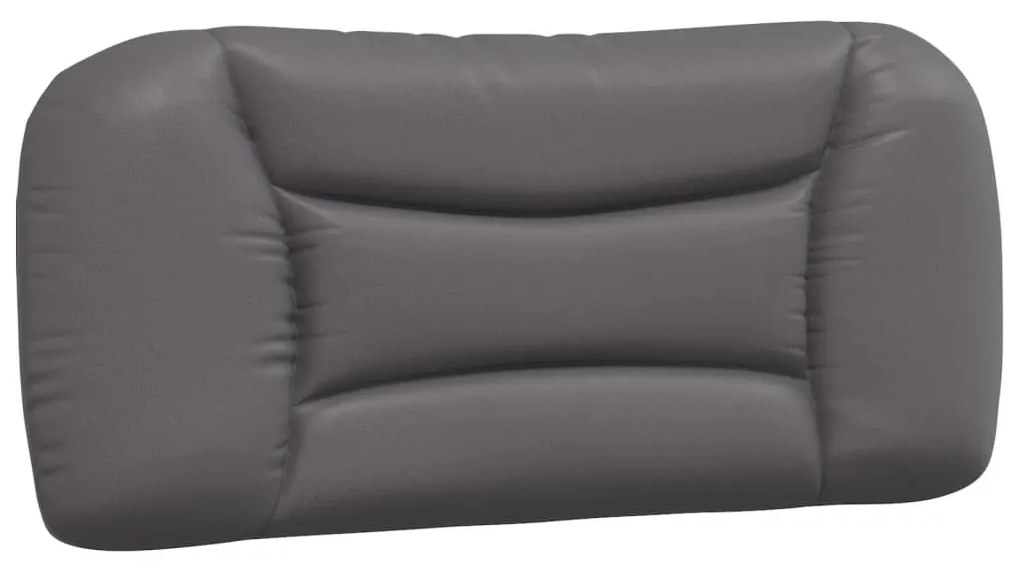 szürke műbőr fejtámla párna 90 cm