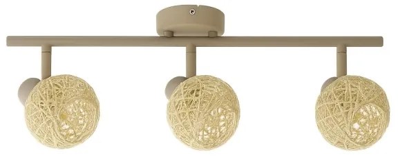 Spotlámpa DEX 3xE14/10W/230V bézs/krém