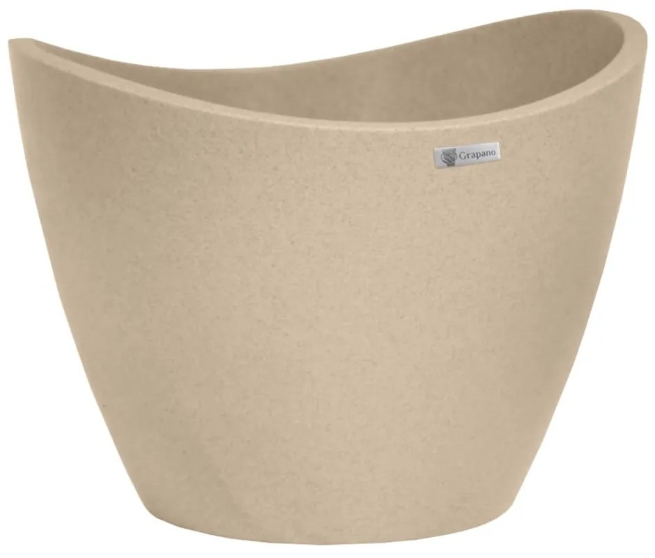 Rondi bézs virágtartó, ø 29,3 cm - Grapano