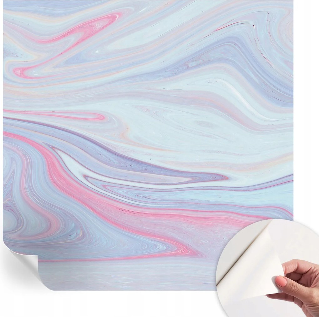 Öntapadós tapéta Divatos 3D fali ragasztó Pasztell örvény 250x250 cm