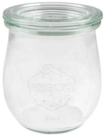 Weck 6 db-os Tulpe befőttesüveg 1062 ml tartozékokkal, átmérő 100 mm