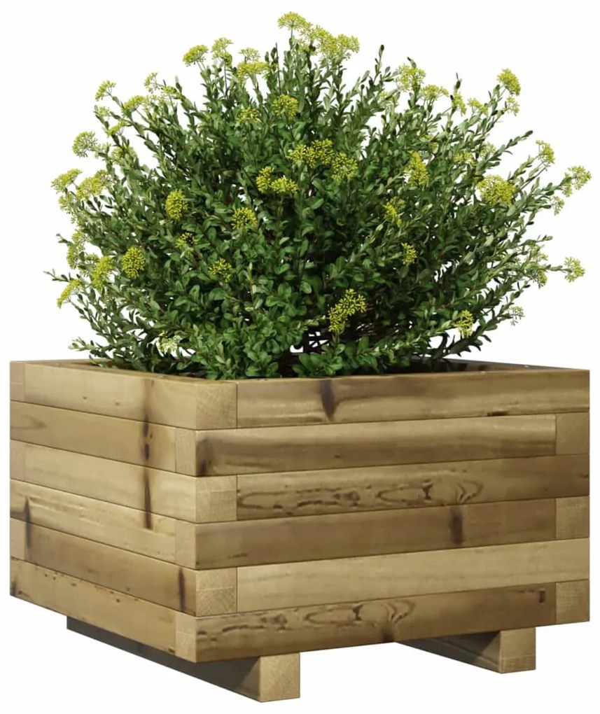 vidaXL impregnált fenyőfa kerti virágláda 40x40x26,5 cm