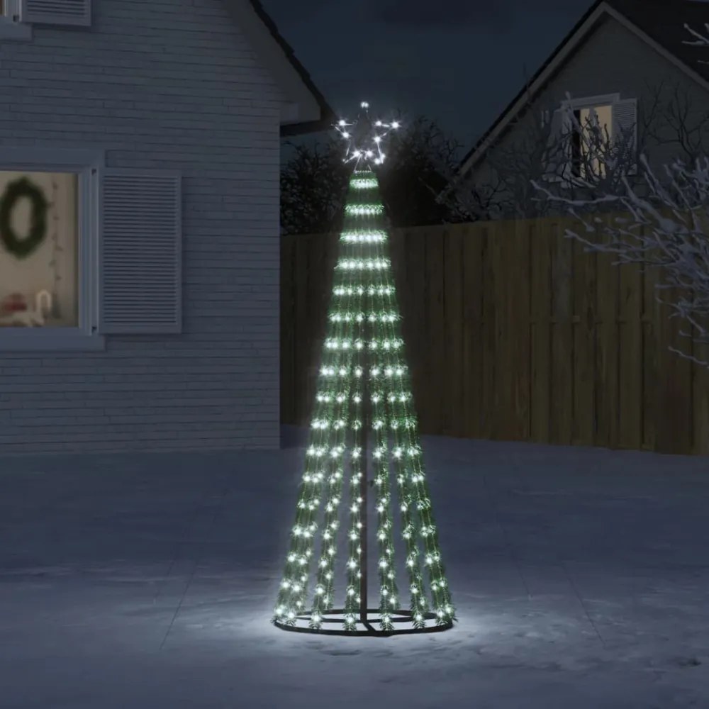 hideg fehér LED karácsonyfa 275 LED 180 cm