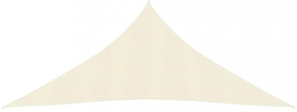krémszínű HDPE napvitorla 160 g/m² 5 x 6 x 6 m