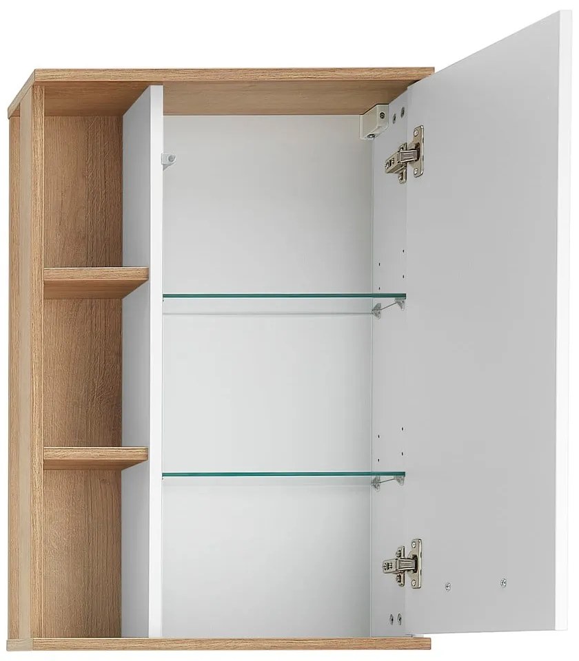 Fehér függő fürdőszoba szekrény 51x75 cm Set 923 - Pelipal