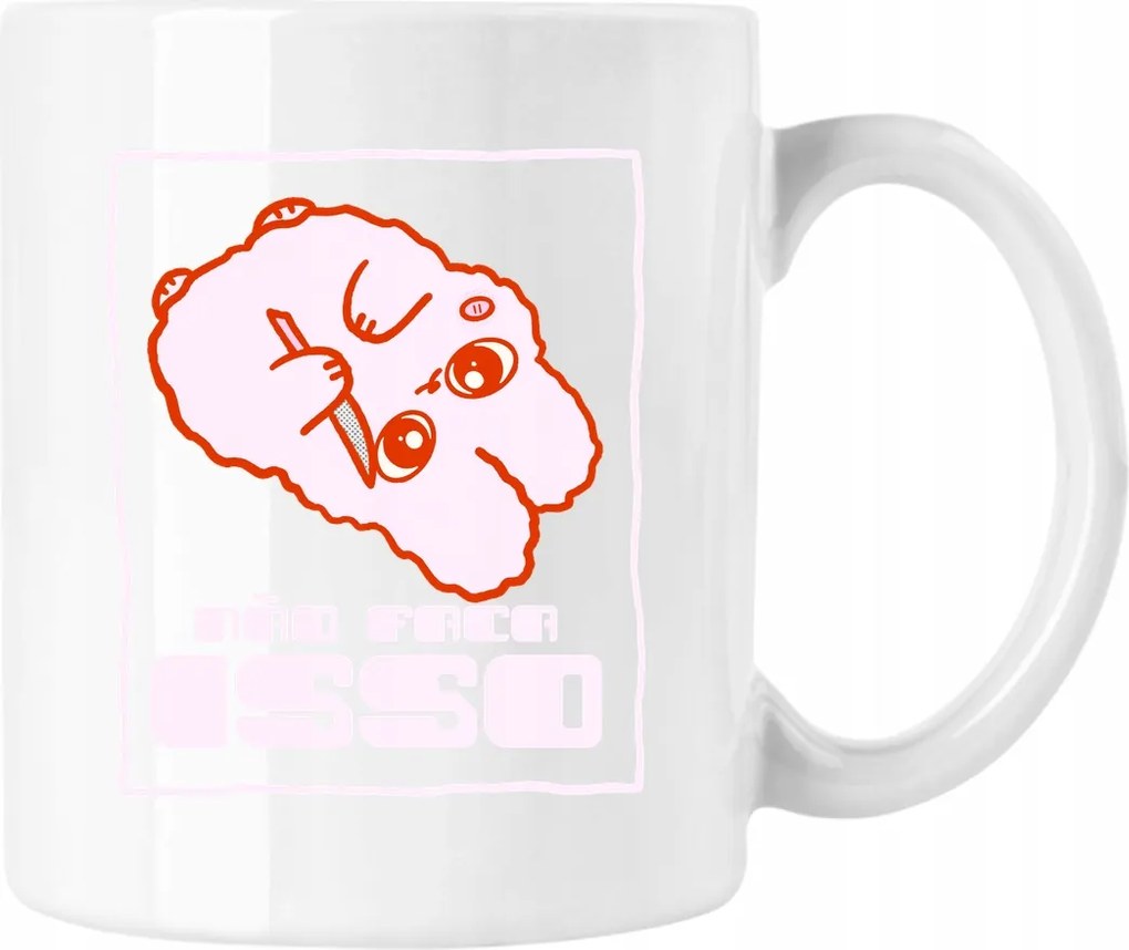 Kawai Állatos bögre kés 4 fehér 330ml