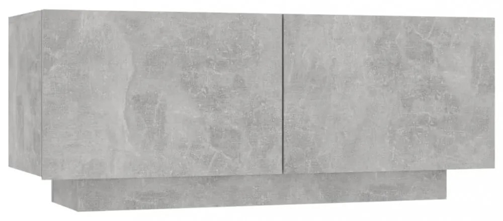 betonszürke forgácslap éjjeliszekrény 100 x 35 x 40 cm