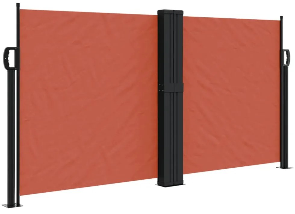 terrakotta behúzható oldalsó napellenző 120 x 1000 cm