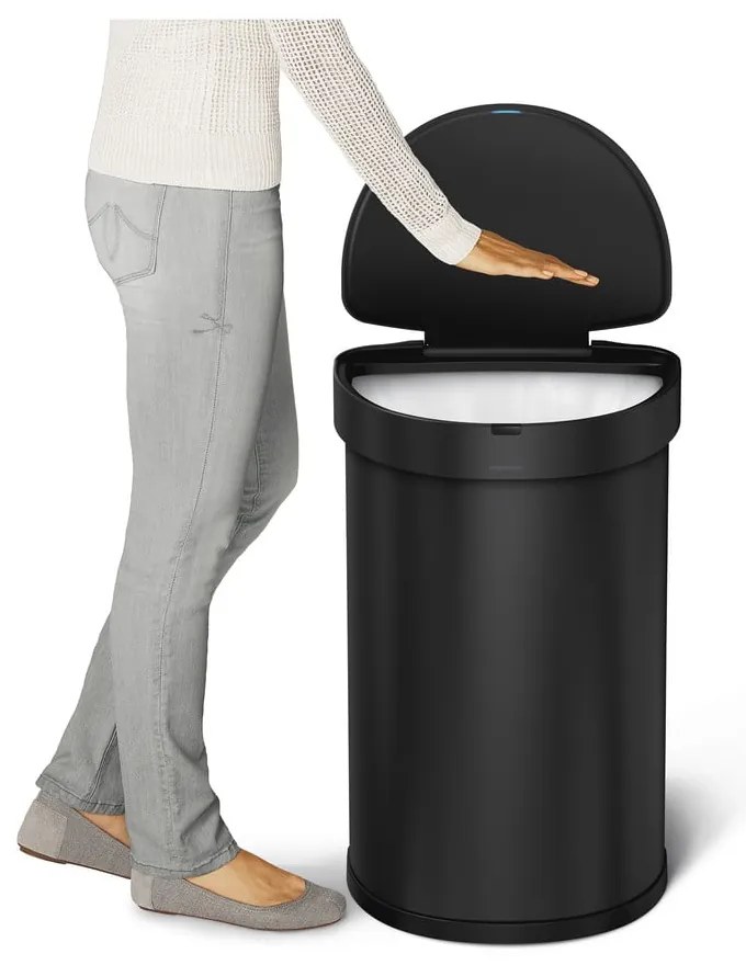 Rozsdamentes acél érintésmentes szemetes 45 l – simplehuman
