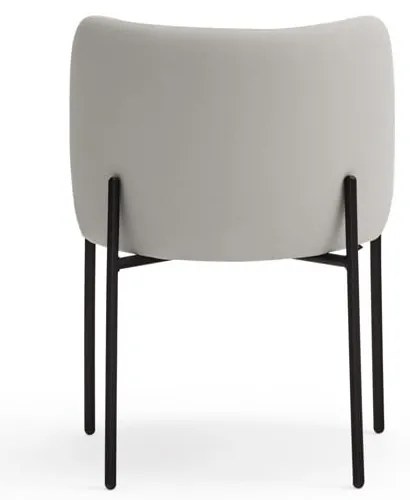 Világosszürke kárpitozott étkezőfotel szett 2 db-os Mogi – Teulat