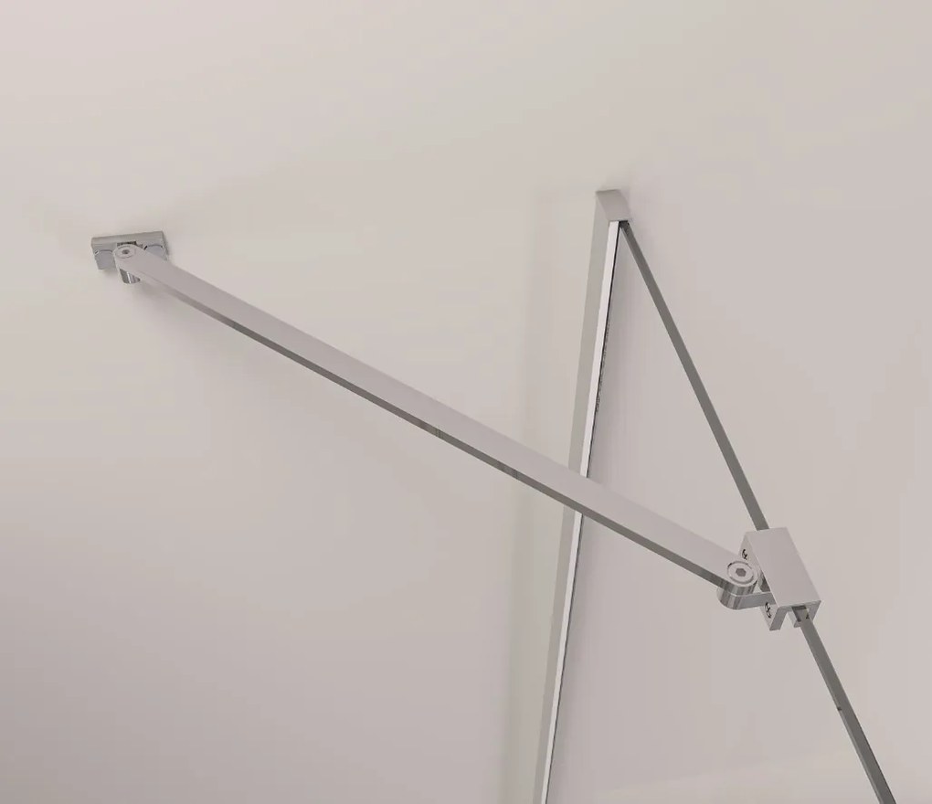Erga Bern Dupla, zuhanykabin 2 szárnyas ajtókkal 90 (ajtó) x 100 (ajtó) x 195 cm, 6mm átlátszó üveg, króm profil, ERG-V02-BERN-D090D100-CL-CR