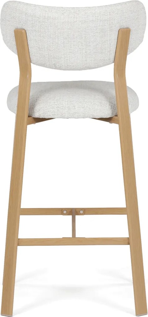 AUB-L3125 OAK fehér szövet bárszék