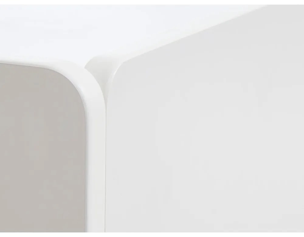 Fehér TV-állvány 160x55x45 cm Bera – Unique Furniture