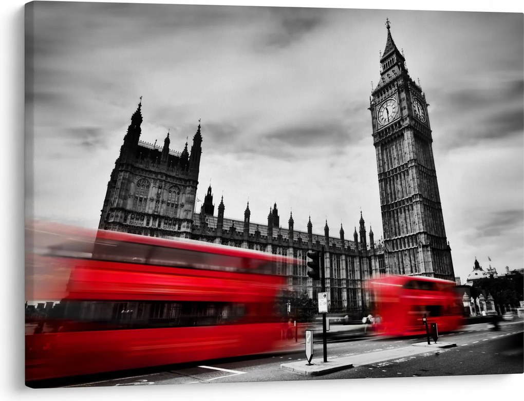 Kép - a Parlament londoni házai (70x50 cm)