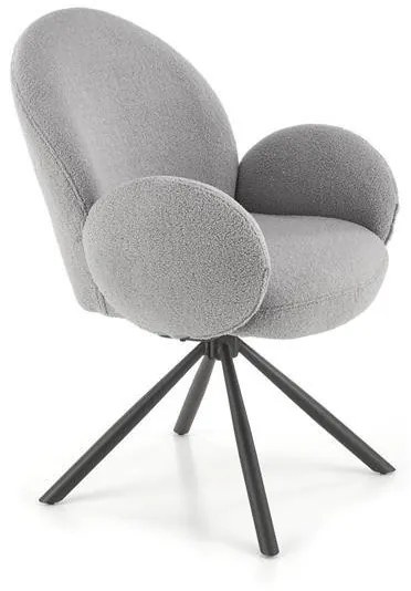 K498 forgatható étkezőszék szürke