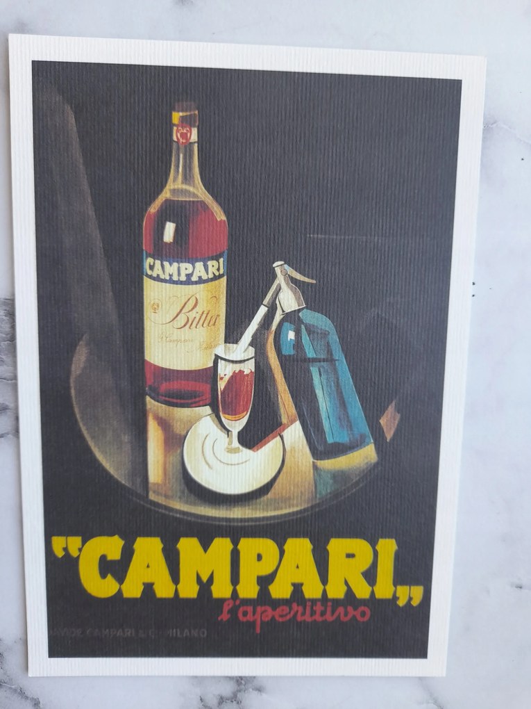 Grafika Keret Olaszország Italia Campari