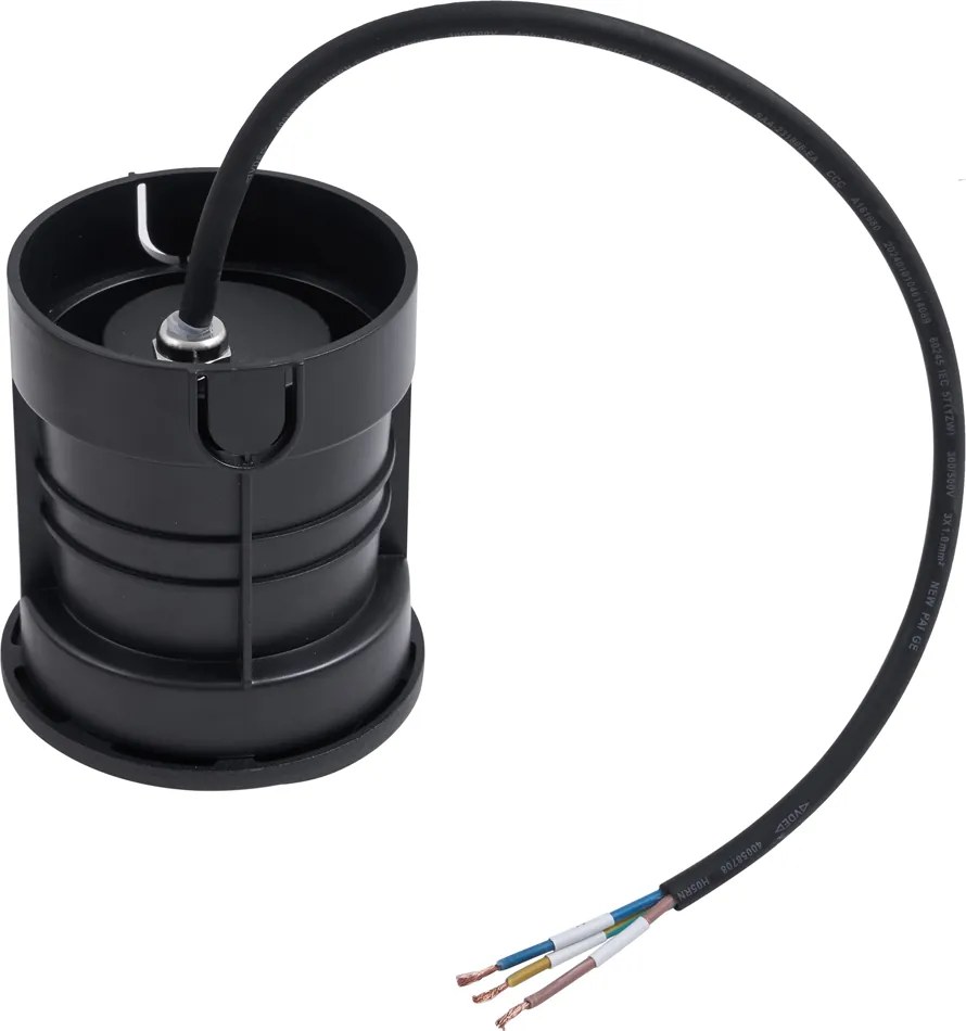 6 darabos modern fekete talajspot GU10 50mm 4 irányú fényhatással IP65 - Cellar