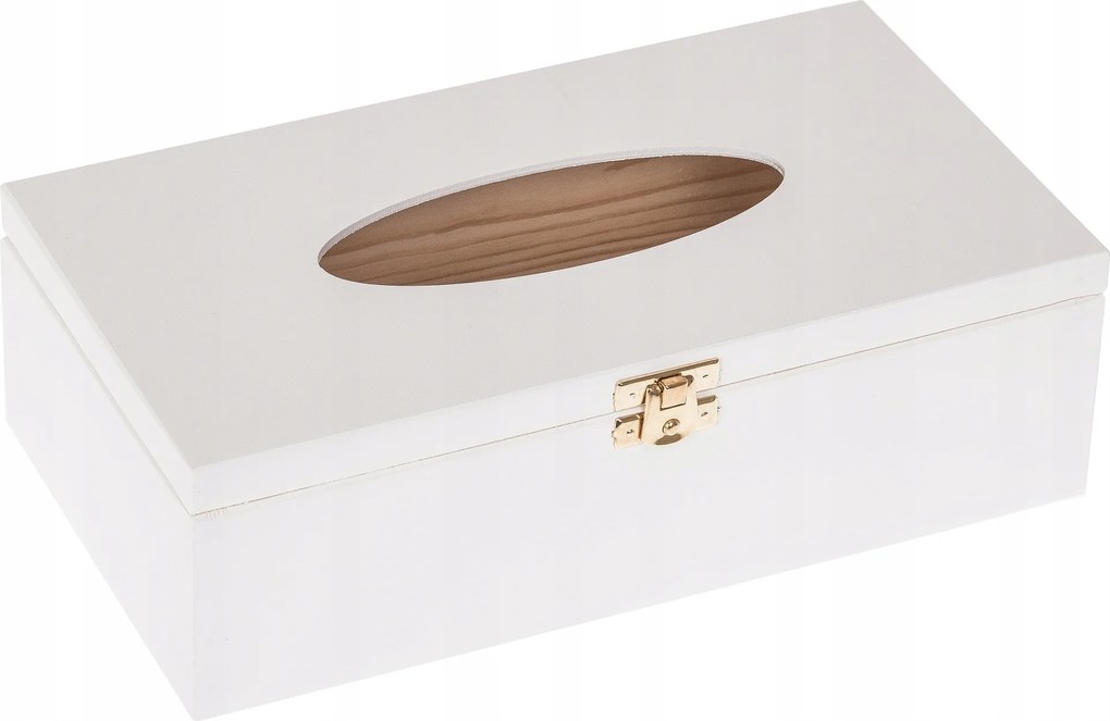 Fehér Törlőkendőtartó Doboz zsebkendőtartó Nyitható