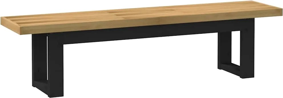 vidaXL étkezőpad NOAIN U alakú lábak 180x40x45 cm tömörfa fenyőfa