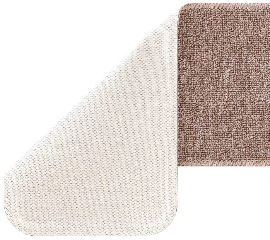 Csúszásmentes Lépcsőszőnyegek 15 pcs Világosbarna 75 x 20 cm PP