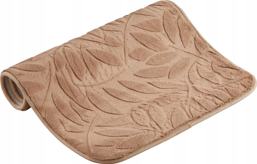 Plüssz Szőnyeg Fürdőszobába Bézs Csúszásgátló Puha Mosható 50x80