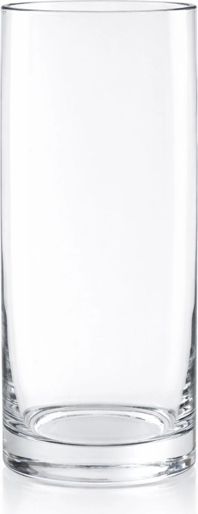 Üvegcső Keskeny magas menzúra henger Csiszolt váza 25x10 cm