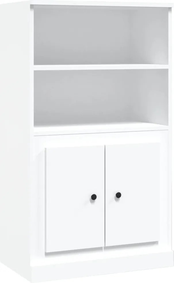 vidaXL fehér szerelt fa magasszekrény 60x35,5x103,5 cm