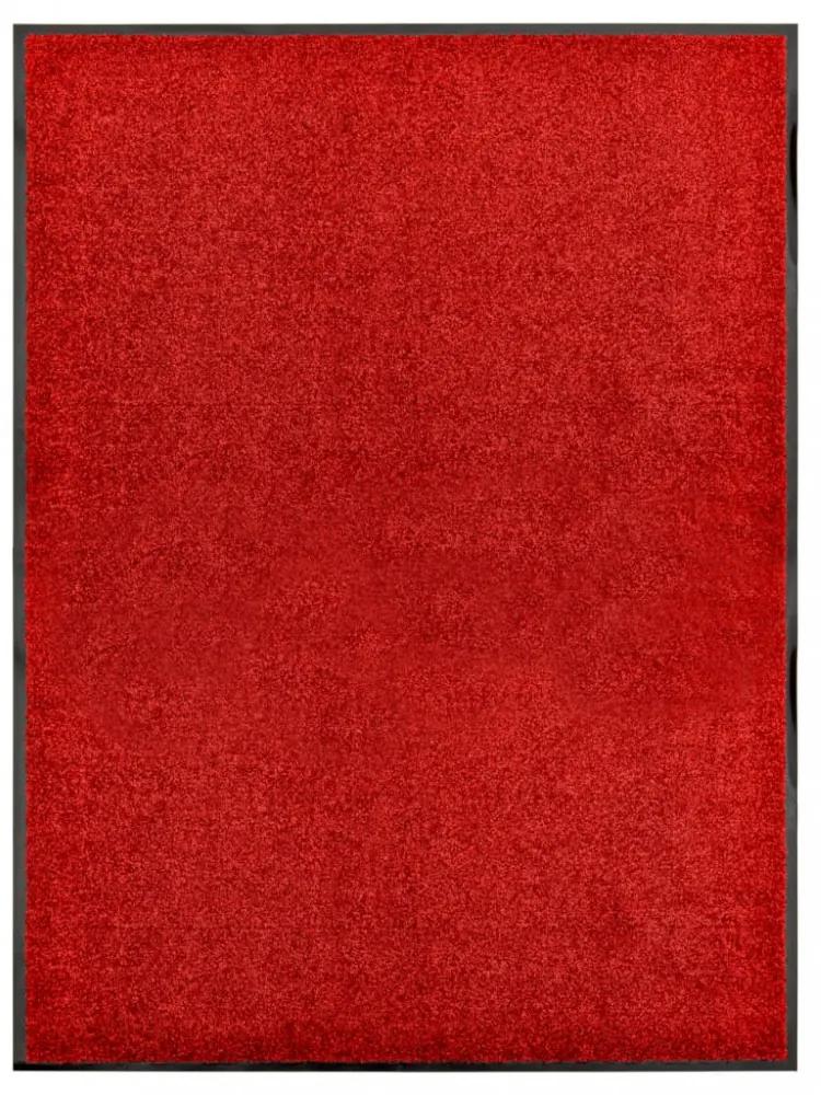Piros mosható lábtörlő 90 x 120 cm