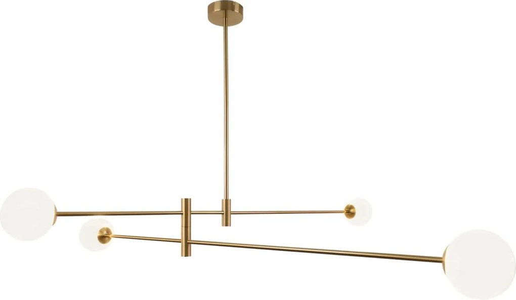 Cosmolight modern mennyezeti lámpa cape town fehér sárgaréz cosp04167br