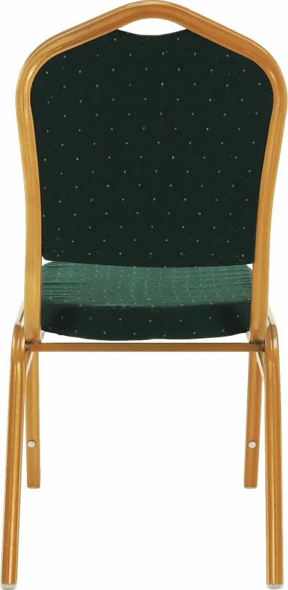 Rákásolható szék, zöld/arany festés, ZINA 3 NEW