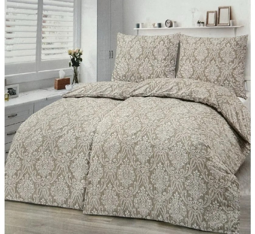 VENA BEIGE pamut ágynemű DeLuxe 140x200cm